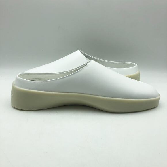 Wolf & Shepherd Mens 7.5 Womens 9 Cruise Mule Slip On Shoes White Vanilla NIB main image 5